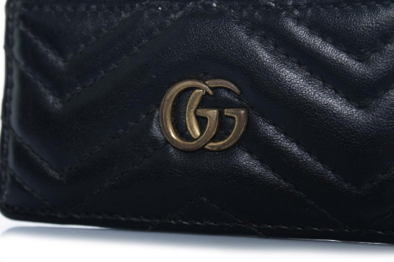 Image 1 of Gucci, GG Marmont card holder in black