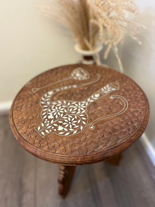 Vintage Indonesian plant table