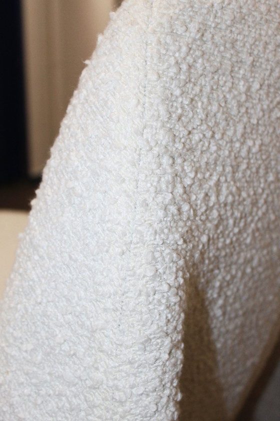 Sessel aus cremefarbenem Bouclé-Stoff, Anonima Castelli, Modern (Foto 12 von 12)