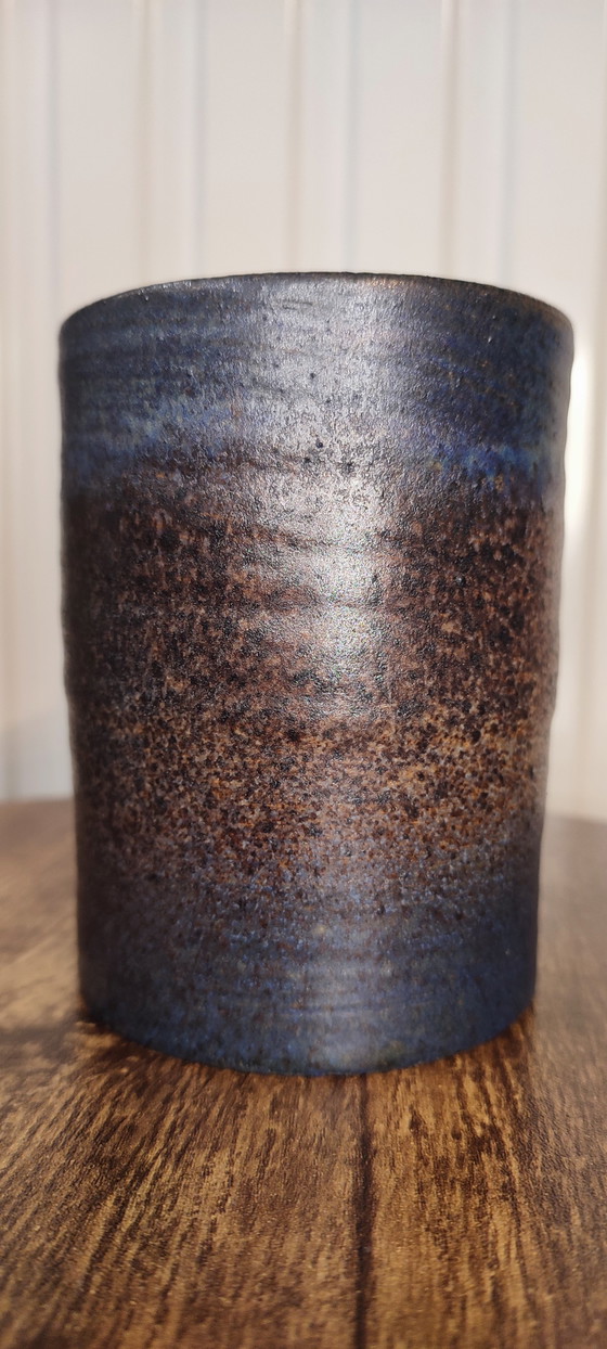 Image 1 of Kleine Keramik-Rollvase von Louis Yves Bonnet