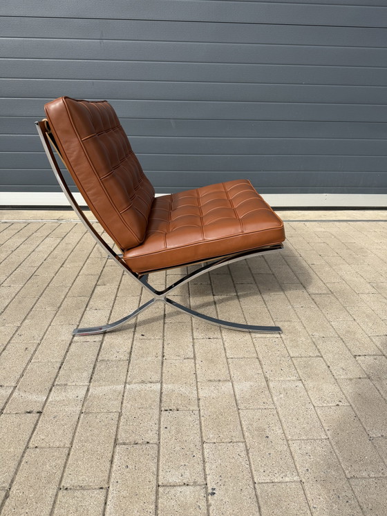 Image 1 of Poltrona relax Knoll Barcelona in pelle Venezia Cognac, in CONDIZIONI PERFETTE!!!