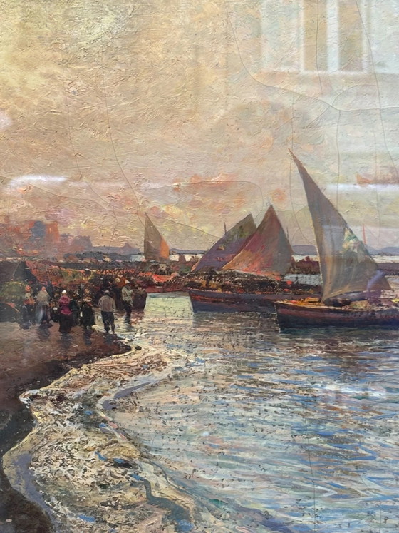 Seascape Oil Painting on Board by Fausto Pratella, 1950s – Paintings & Drawings (photo 13 of 15)