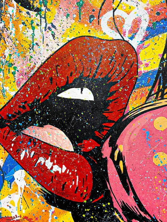 Image 1 of GONGAS - So eager - Lithographie d'artiste encadrée