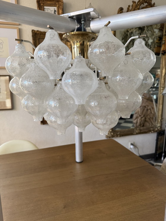 Image 1 of Kalmar Franken - Lámpara de techo - Tulipan - Cristal, latón - Aplique de pared - Alemania, años 60 - Diseño - 1950-1960