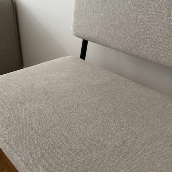 Image 1 of Banc de salle à manger scandinave Aspen beige recyclé