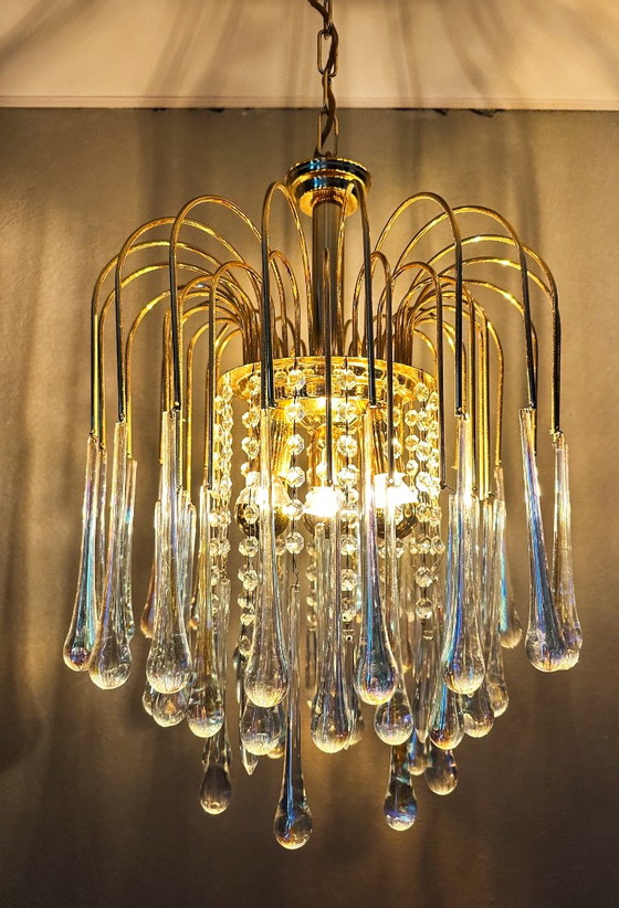 Lustre Goutte Iridescent Vintage – Glass, Metal (photo 9 of 13)