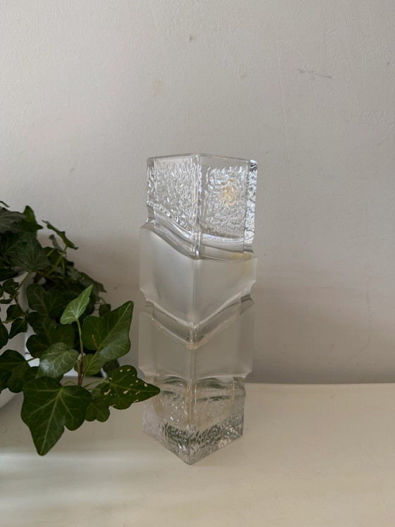 Crystal pop art block vase – Mid Century Modern (photo 4 of 5)