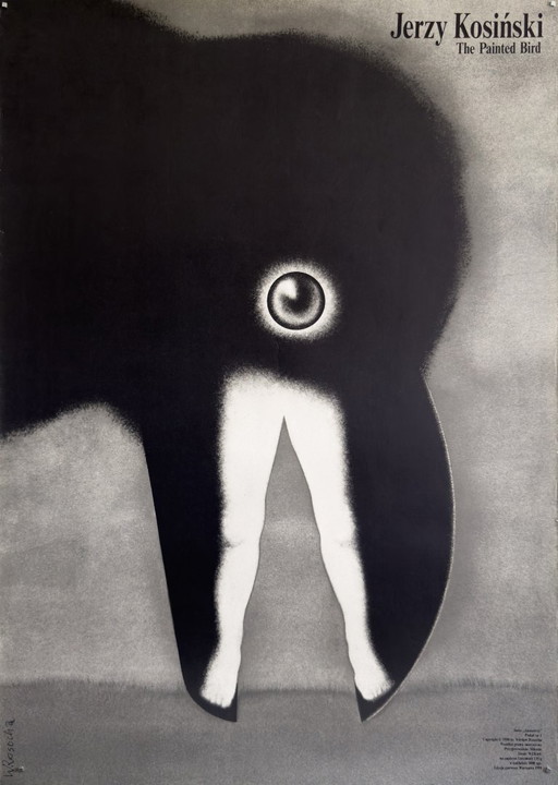 Painted Bird – 1991 – Original Vintage Polish Poster by W. Rosocha | 98 × 68 cm | Poland 