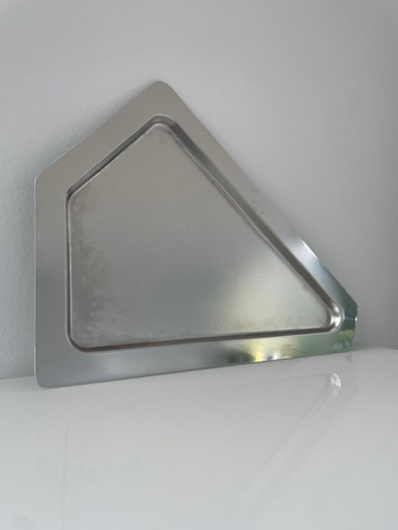 Image 1 of Ciotola dal design moderno in acciaio inox, forma asimmetrica