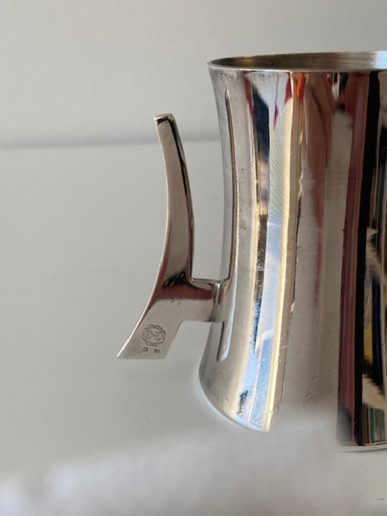 Image 1 of Douwe Egberts modernes Milchkännchen, Zuckerdose Zilverstad