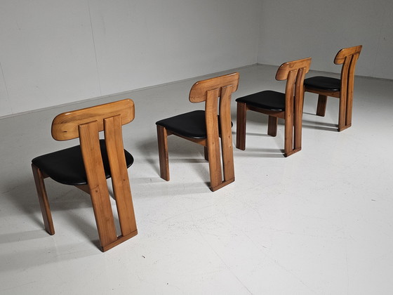 Image 1 of Ensemble de 4 chaises de salle à manger Mario Marenco, Mobil Girgi, 1970