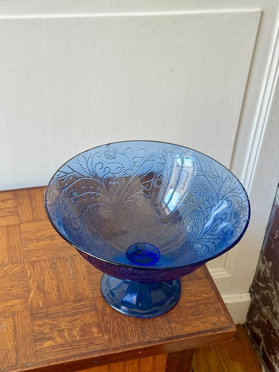 Cesto di frutta in vetro blu – Ciotole, Glass (photo 4 of 12)