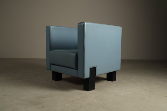 Image 1 of Pair of "Moji" Armchairs by Shigeru Uchida for Poltrona Frau, Italy