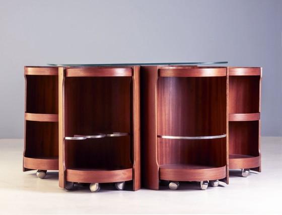 Image 1 of Modular Coffee Table Model 0635, Dřevotvar Nová Paka, 1977