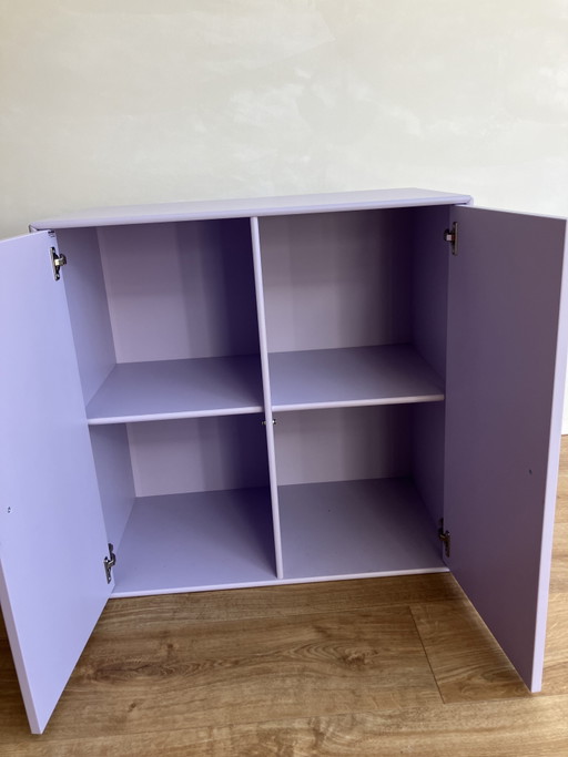 Original Montana Furniture Modulaire Kast met deuren in Pastel Lila
