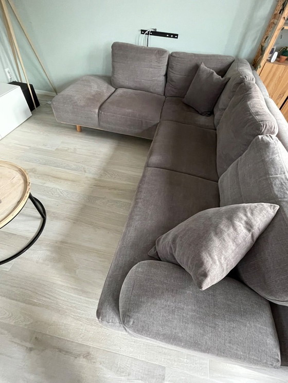 Image 1 of Goossens Ecksofa – Braun/Grau