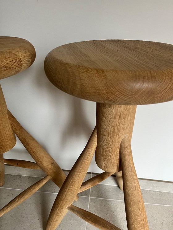 2 x Artek Rocket Hocker – Holz (photo 2 of 5)