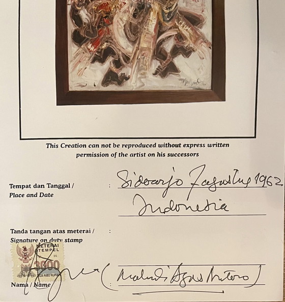 Image 1 of Farbenfrohe Malerei von Mahmudi Agus Antono