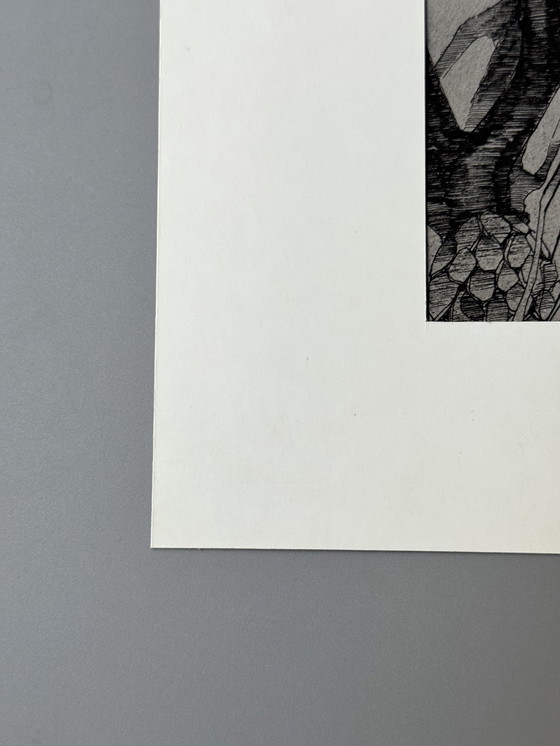 Image 1 of Eugène Eechaut (1928-2019) - inkt op papier, 1972