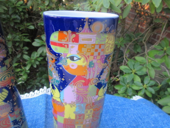 Image 1 of Een paar Rosenthal Bjorn Wiinblad vazen ​​1001 Nachten