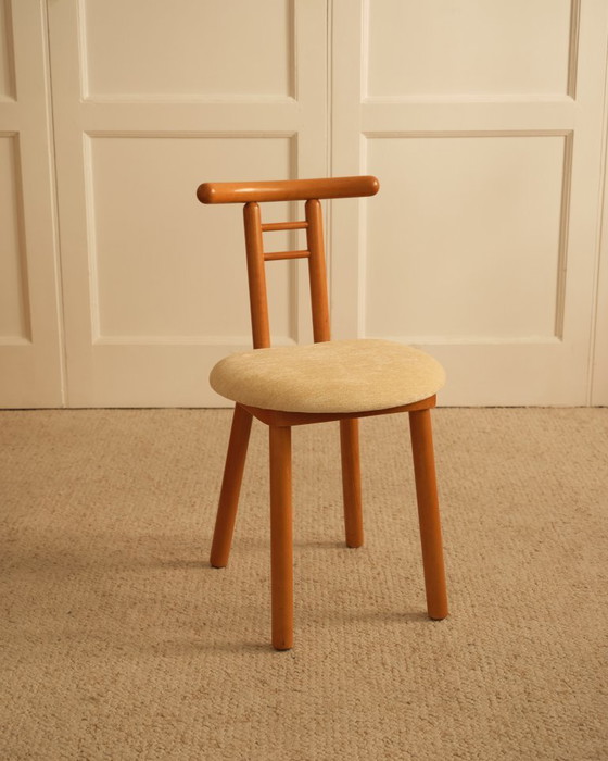 Image 1 of Wood & velvet italian chairs 