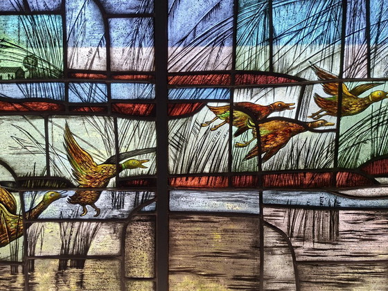 Image 1 of Grand vitrail 114 cm x 267 cm