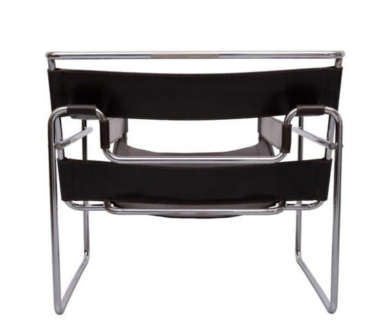 Fauteuil Wassily B3 marron foncé de Marcel Breuer pour Gavina, années 1960 – Leather, Bauhaus (photo 24 of 40)
