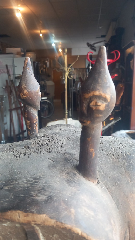 Image 1 of Casque de ceremonie art tribal