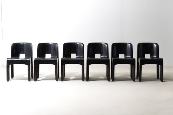 Set aus 6 „Universale“-Stühlen von Joe Colombo – Kartell, Esszimmerstühle, Plastic (photo 3 of 18)
