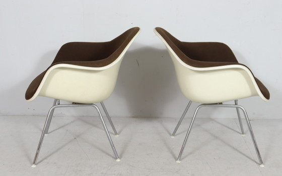 Image 1 of Charles en Ray Eames voor Vitra, set van 2 stoelen/armstoelen, model: 'Dax', jaren 1970
