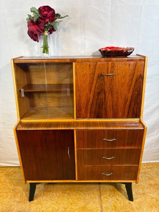Mid Century Retro Teak Bureau Bookcase (Circa 1960)  A fantastic and versatile mid century modern teak bureau bookcase dating fr