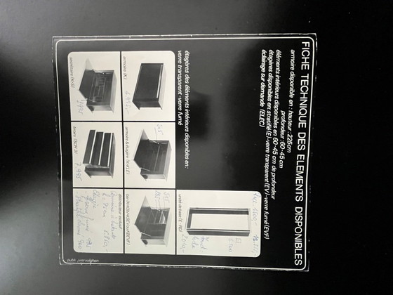 Designer Bookcase – 1973 – Willy Rizzo Style – System RD, Chrome, Wood (photo 5 of 13)