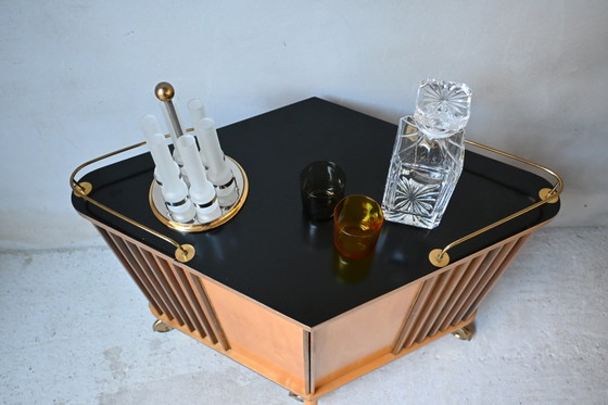 Rombus Barwagen Ilse Möbel Mid-Century 50’s – Drankenkasten, Wood, Glass (photo 5 of 14)