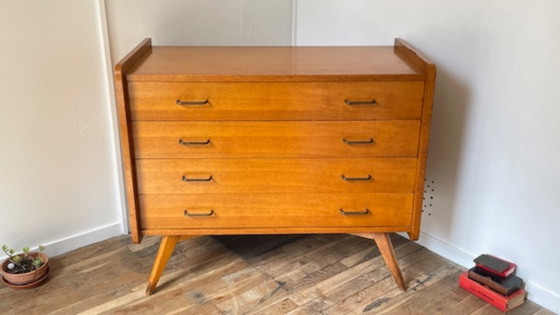 Vintage ladekast met kompasvormige poten – Ladekasten, Wood (photo 14 of 42)