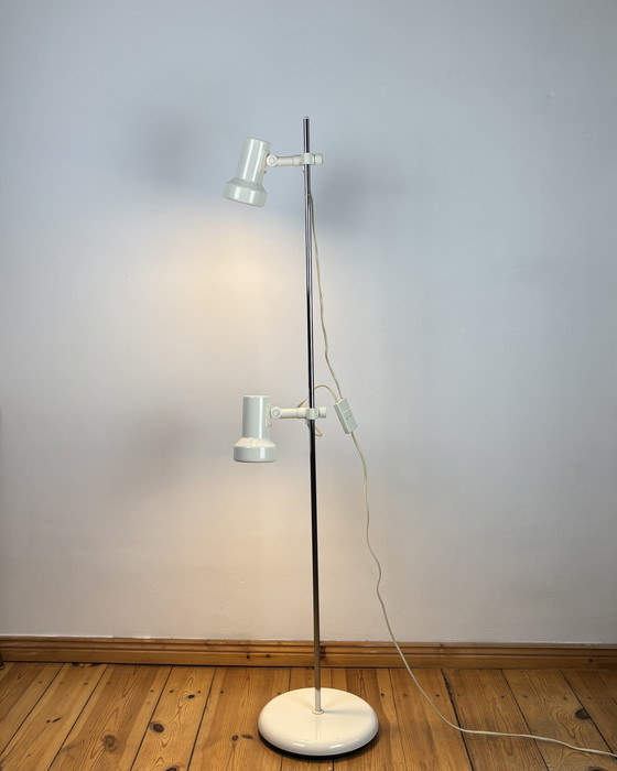 Image 1 of Vintage Floor Lamp MIWI Space Age 1970s, Adjustable Lamp, Hustadt Leuchten Germany, Mid Century Modern, 70s Industrial