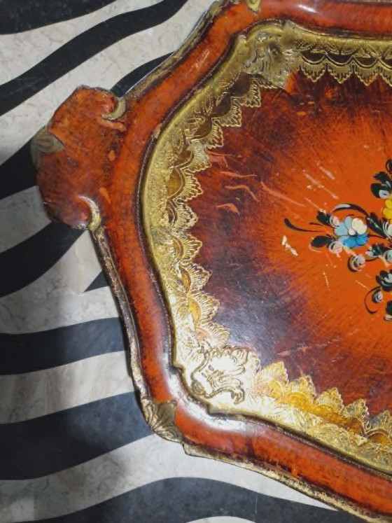 Image 1 of vintage Florentine tray