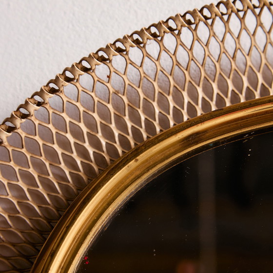 Image 1 of MK10879 Specchio con cornice in metallo e ottone