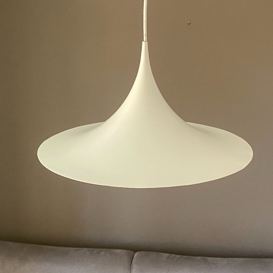 Image 1 of Set of 2 Semi hanging lamps by Claus Bonderup & Torsten Thorup. 1970.