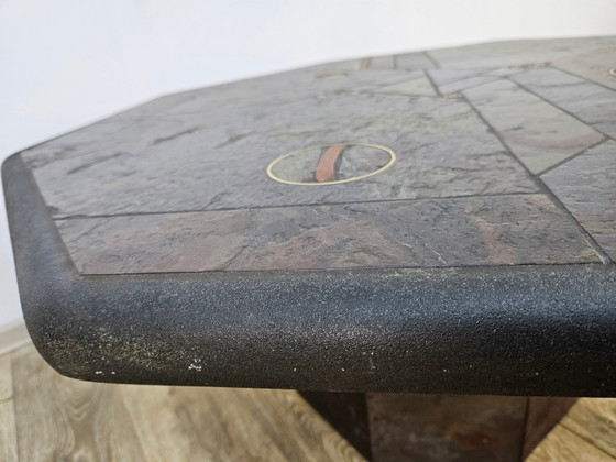 Nederlandse Salontafel van Paul Kingma, jaren 80 – Koffietafelboeken, Copper, Brass, Brutalist (photo 7 of 17)