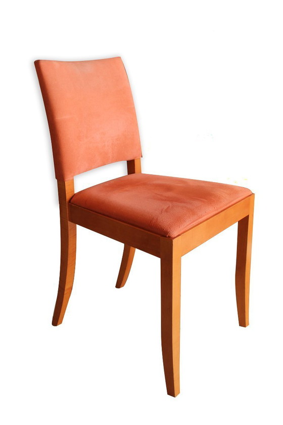 Image 1 of Design eettafel en stoelen - hoogwaardig hout