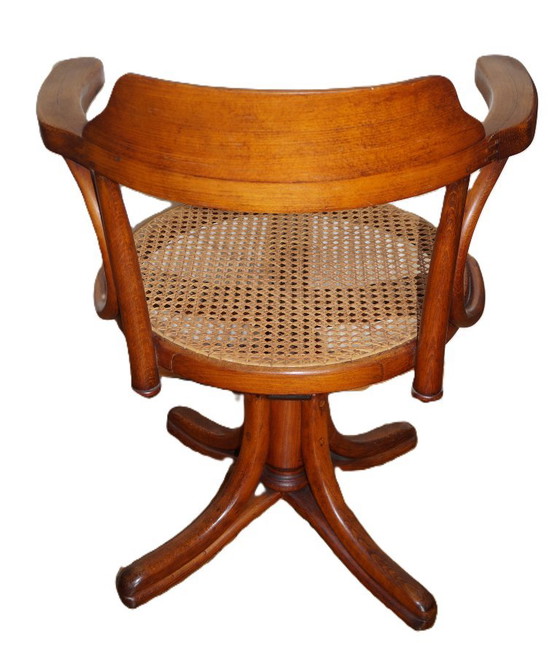 Thonet Bürostuhl Nr. 5503 – Bürostühle, Rattan, Wood (photo 5 of 6)