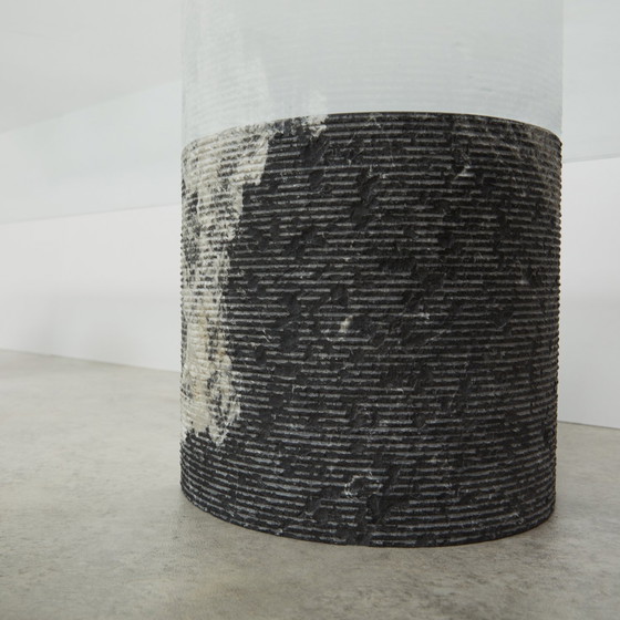 Image 1 of Giulio Lazzotti Column Stone Coffee Table for Casigliani Italy, 1970s