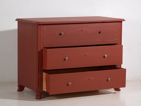 Cassettiera antica in terracotta rossa (c.1920) #91 – Cassettiere, Rustic (photo 16 of 40)