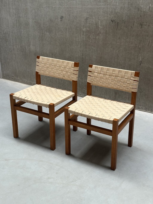 Conjunto de 2 sillas vintage al estilo de Alvar Aalto.