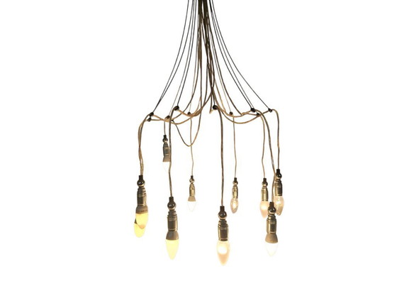 Image 1 of Dutch Design - Kroonluchter - Pola Design Amstelveen - 10-Armige Lamp- 80's