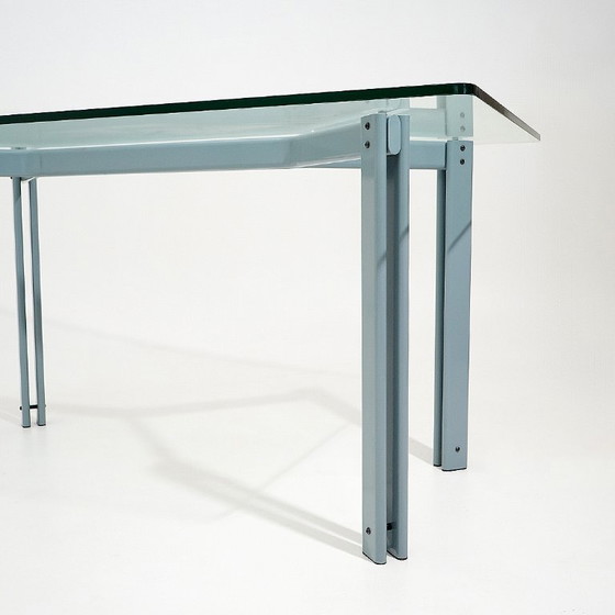 Image 1 of Table with rectangular glass top by Bruno Brunati and Carlo Zerbaro for Cidue, 1980s