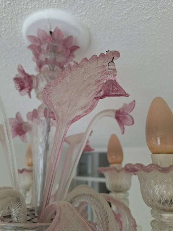 Small Venetian Murano glass Chandelier (photo 5 of 7)