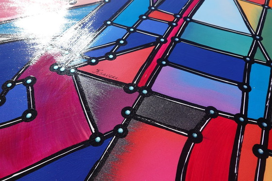 Image 1 of Cubism A1425 - abstract painting XXL