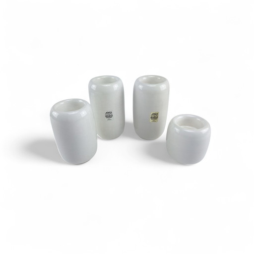4 x ASBO ceramic tea light holder Denmark Stentoj danish design