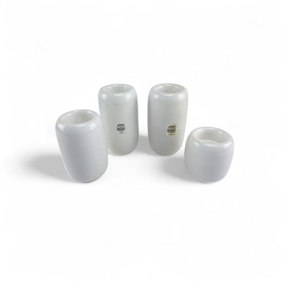 Image 1 of 4 x ASBO ceramic tea light holder Denmark Stentoj danish design